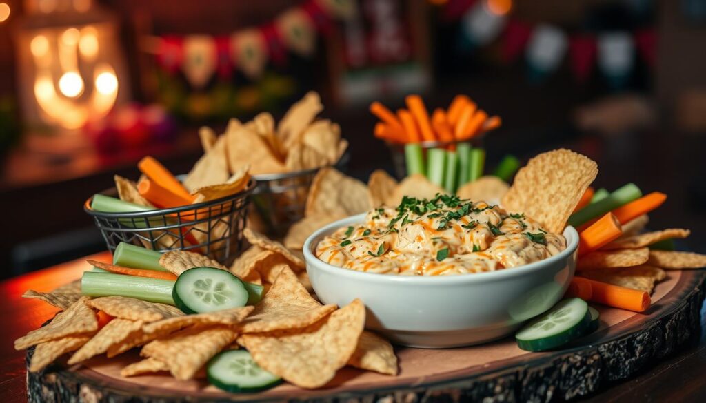 Buffalo Chicken Dip Accompaniments