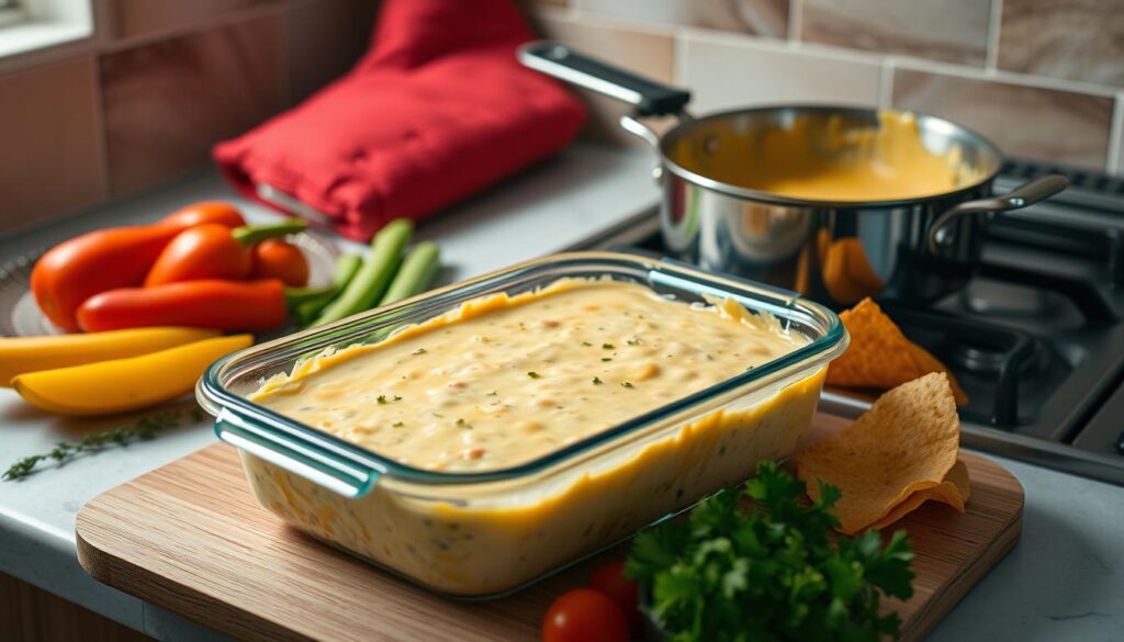 Cheese Dip Storage and Reheating