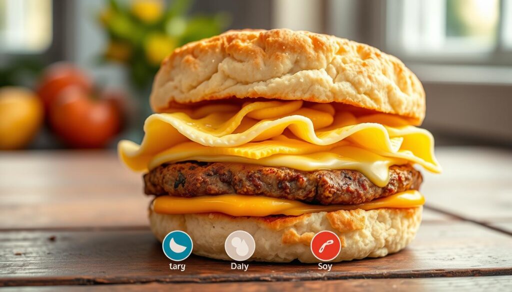 breakfast sandwich allergens