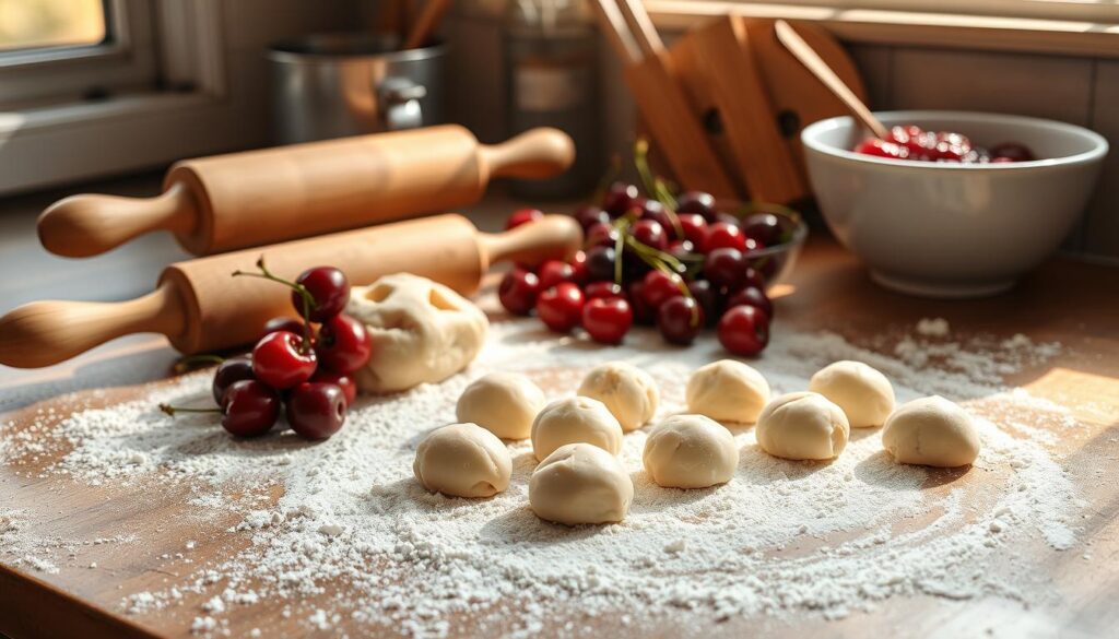 Cherry Pie Bomb Dough Preparation