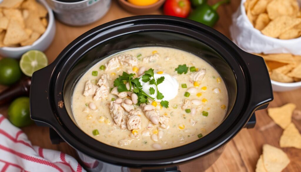 Crockpot White Chicken Chili