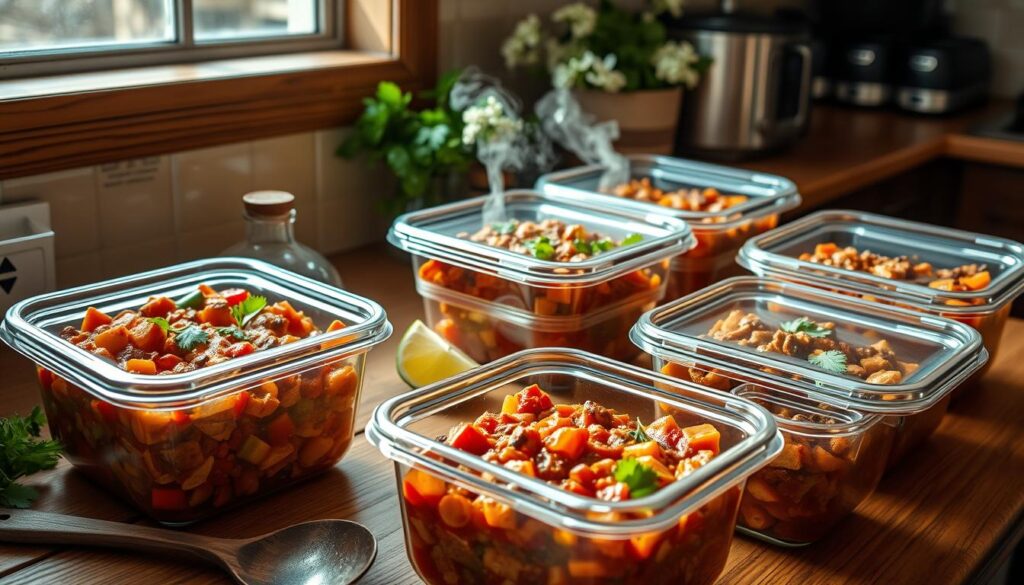 Meal Prep Chipotle Chicken Chili Storage