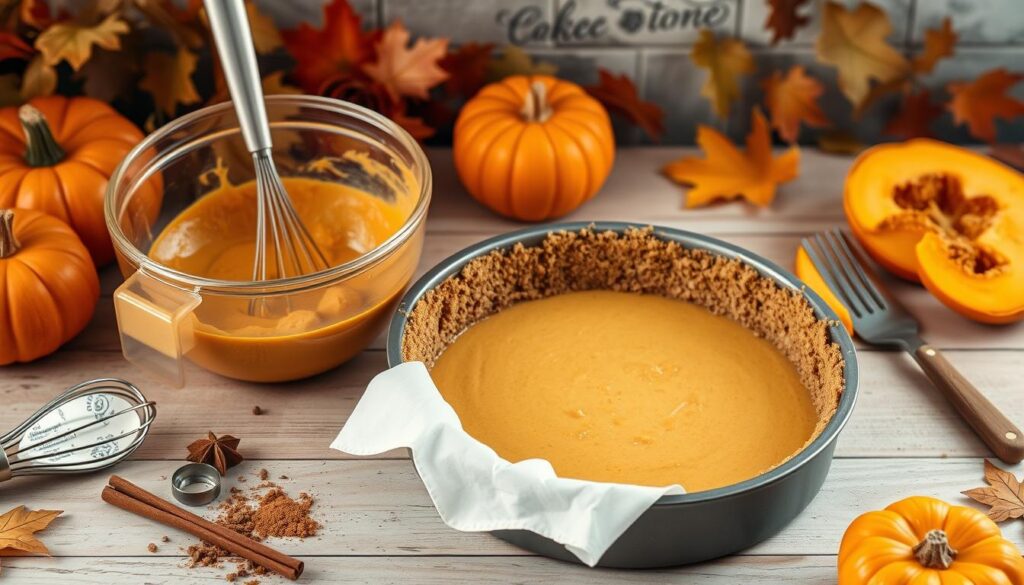 Pumpkin Cheesecake Baking Techniques