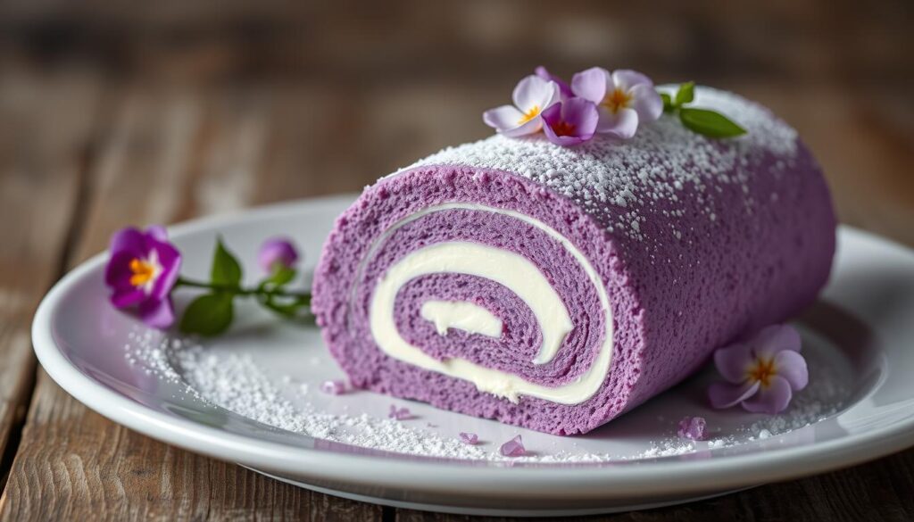 Purple Velvet Cake Roll