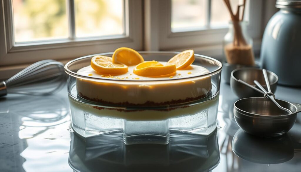 Water Bath Baking Technique for Creamy Lemon Confections